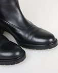 Salvatore Ferragamo Leather Embossed Riding Boots Size 6.5