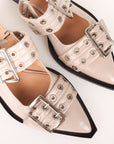 Ganni Buckle Ballerina Flats 38