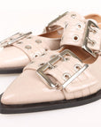 Ganni Buckle Ballerina Flats 38