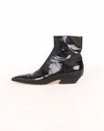 Khaite Patent Leather 'Marfa' Ankle Boots Size 37