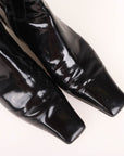 Khaite Patent Leather 'Marfa' Ankle Boots Size 37