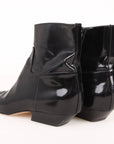 Khaite Patent Leather 'Marfa' Ankle Boots Size 37