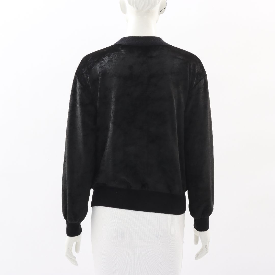 Sonia Rykiel Velvet Jewelled Sweatshirt Size Small