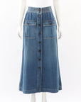 Chloe Denim Midi Skirt Size FR 34 | AU 6