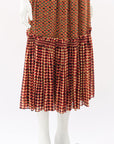 Proenza Schouler Silk Print Midi Skirt Size US 2 | AU 6