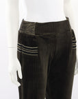 Nu Velvet Striped Pants Small
