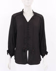 Flannel Sheer Detail Top Size 0