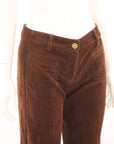 Chloe Corduroy Low Waisted Pants Size FR 40 | AU 12