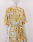 Flannel Linen Blend Belted Dress Size Small/Medium