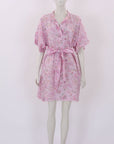 Flannel Floral Linen Blend Dress Size S/M