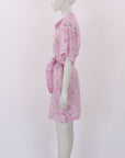 Flannel Floral Linen Blend Dress Size S/M