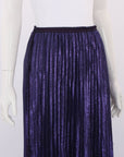 Flannel Pleated Lurex Skirt Size 0