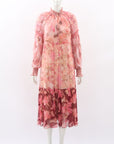 Zimmermann 'Concert' Spliced Lantern Dress Size 2