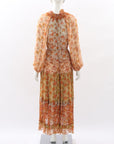 Zimmermann 'Andie' Tiered Floral Midi Dress Size 1