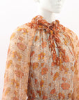 Zimmermann 'Andie' Tiered Floral Midi Dress Size 1
