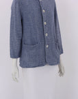Casey Casey Checked Linen Jacket Size Medium