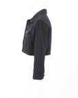 L'Agence Denim Cropped 'Genevive' Jacket Size S