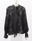 Carla Zampatti Jacquard Blouse Size 8