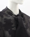 Carla Zampatti Jacquard Blouse Size 8