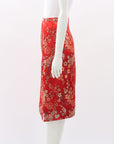 Hoss Madame Oriental Silk Skirt Size 12