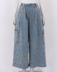 La Boheme Girls Ezra Pants Denim Hearts Size S/M