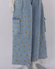 La Boheme Girls Ezra Pants Denim Hearts Size S/M