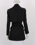 Khirzad Femme Silk Blend Belted Jacket Size Small