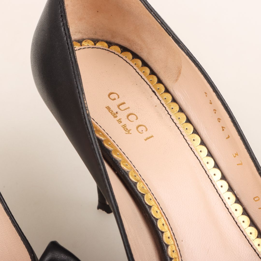 Gucci Leather Queen Margaret Pumps Size 37