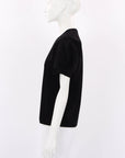 Comme Des Garcons Velvet Puff Sleeve Top Size Medium