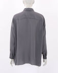 Jac + Jack Silk Long Sleeve Shirt Size Small