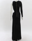 Meraki One Sleeve Metallic Maxi Dress Size 8
