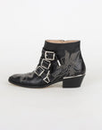 Chloe 'Susanna' Leather Studded Ankle Boots Size 37