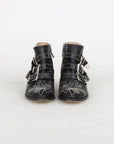 Chloe 'Susanna' Leather Studded Ankle Boots Size 37