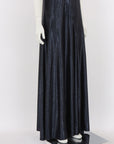 Luxe De Valentina V Neck Fluted Como Maxi Dress Size 14