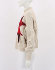Isabel Marant Nordic Crewneck Star Intarsia Boxy Sweater Size FR 40 | AU 12