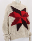 Isabel Marant Nordic Crewneck Star Intarsia Boxy Sweater Size FR 40 | AU 12