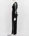 Carla Zampatti Feather Trim Gown Size 4