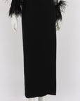 Carla Zampatti Feather Trim Gown Size 4