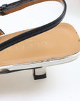 Adidas X Gucci Leather Graphic Print Slingbacks Size 39.5