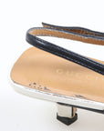 Adidas X Gucci Leather Graphic Print Slingbacks Size 39.5