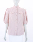 Zimmermann 'Tropicana' Panelled Denim Shirt Size 2