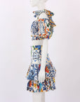 Dolce & Gabbana Majolica Top & Skirt Set Size IT 38-40 | AU 6-8