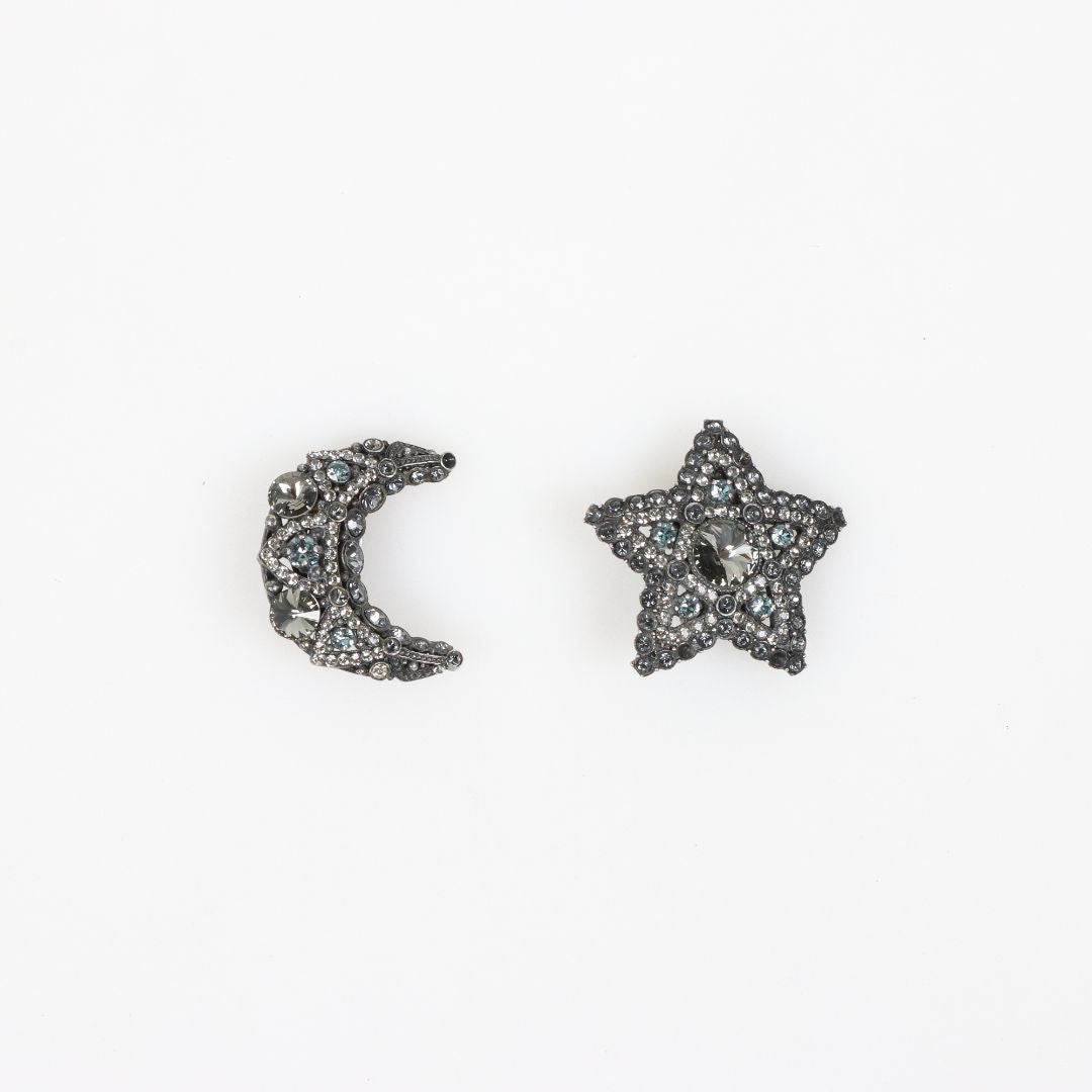 Lanvin Star and Moon Clip-On Earrings