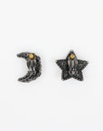 Lanvin Star and Moon Clip-On Earrings