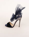 Jimmy Choo 'Lilyth' Velvet Bow Heels Size 38.5