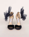 Jimmy Choo 'Lilyth' Velvet Bow Heels Size 38.5