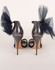 Jimmy Choo 'Lilyth' Velvet Bow Heels Size 38.5