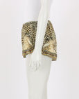 Camilla Silk Animal Print Shorts Size S