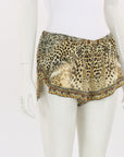 Camilla Silk Animal Print Shorts Size S