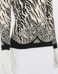 Versace Animal print Scoop neck Sweater Size XS